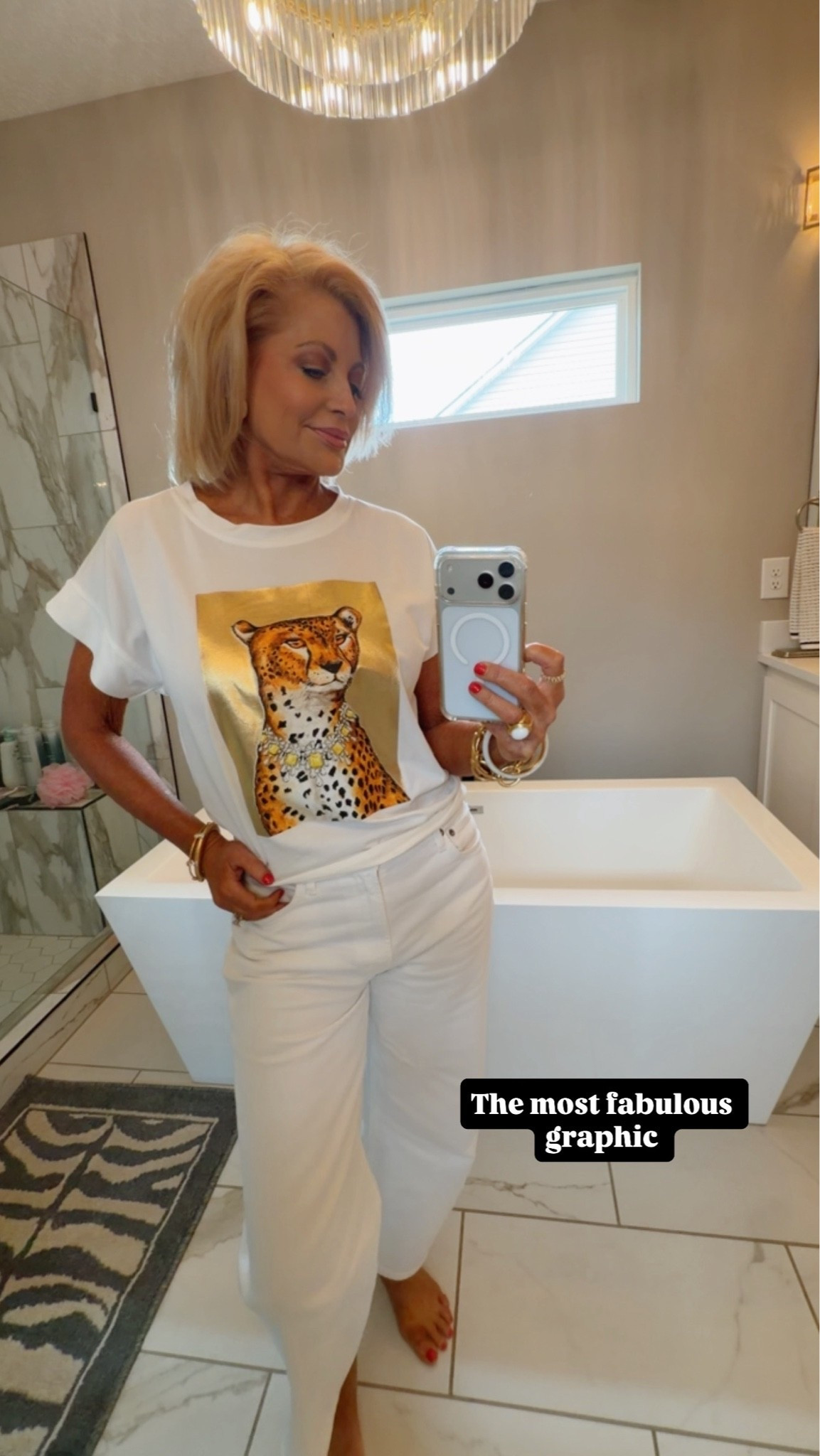 My tee is one size  & 27 in my jeans

#LTKvlog #LTKgrwm #LTKdayinmylife