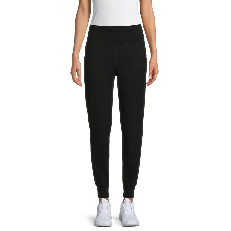 Athletic Works Women’s Stretch Cotton Blend Jogger Pants with Pockets | Walmart (US)
