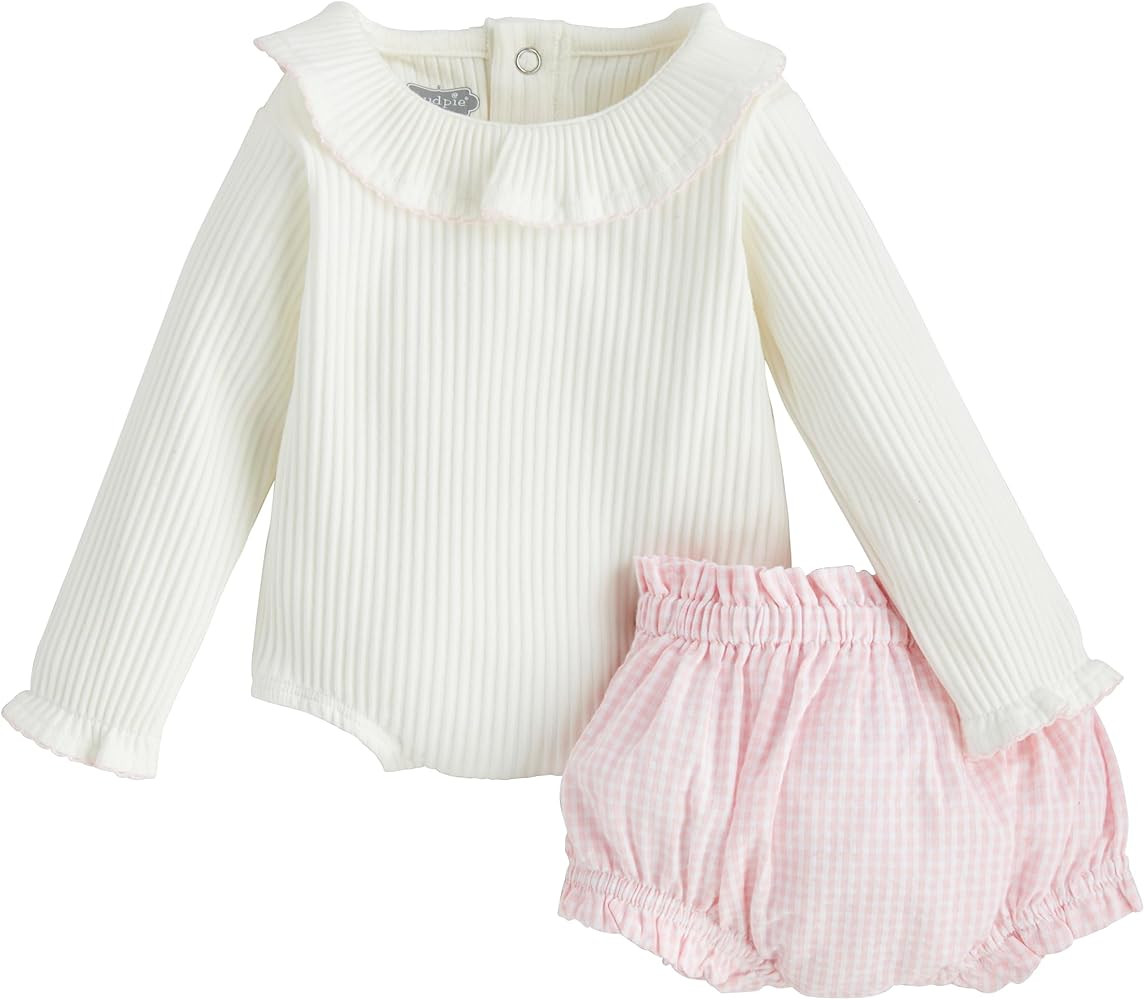 Mud Pie baby-girls Mud Pie Children's Bow 2-piece Set | Amazon (US)