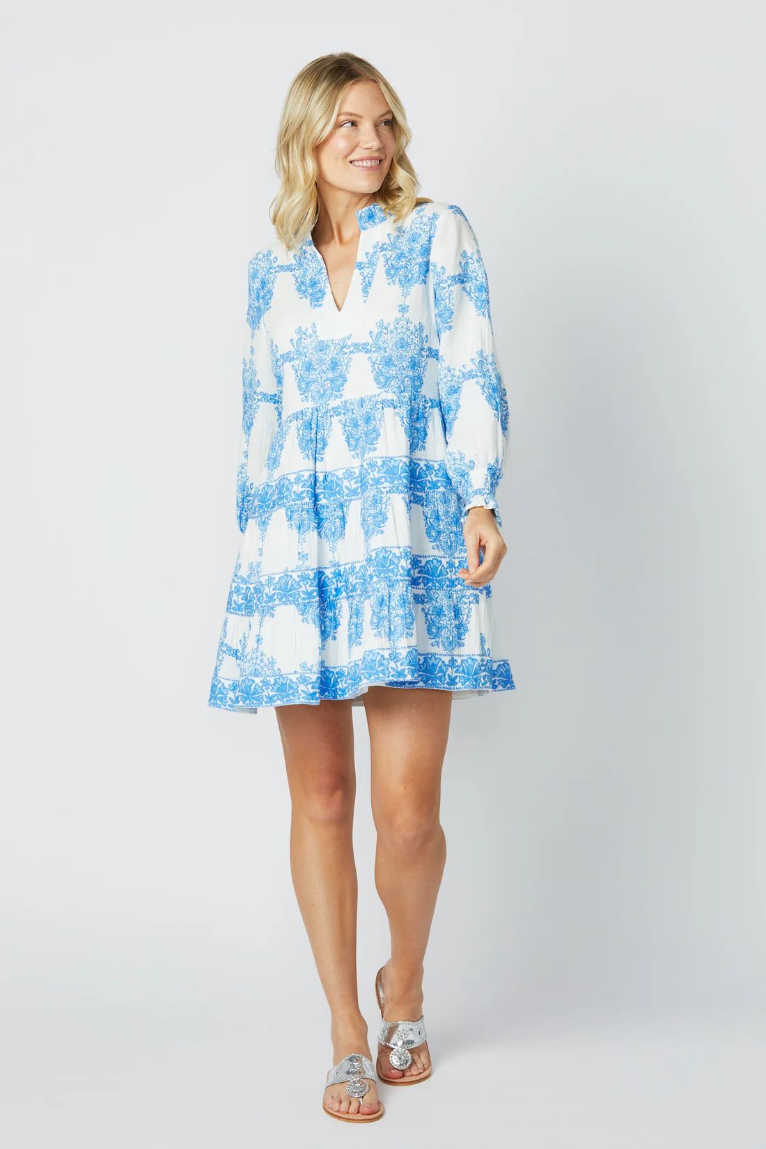 Painted Block Print Tunic Flare Dress | Sail to Sable