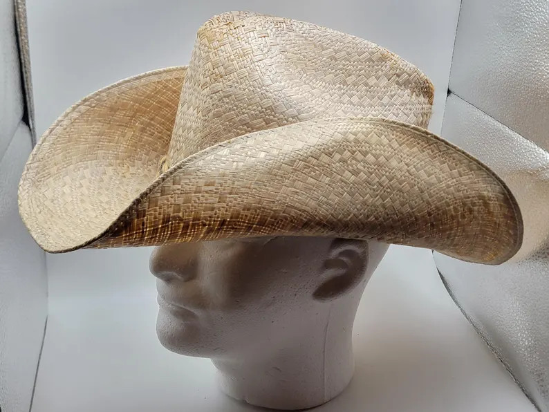 Vintage Stetson Roadrunner Straw Cowboy Hat | Size 7 | 1980s–90s Western Cattleman Hat | Etsy (US)