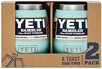 YETI Rambler 10 oz Wine Tumbler, Vacuum Insulated, Stainless Steel, 2 Pack | Amazon (US)