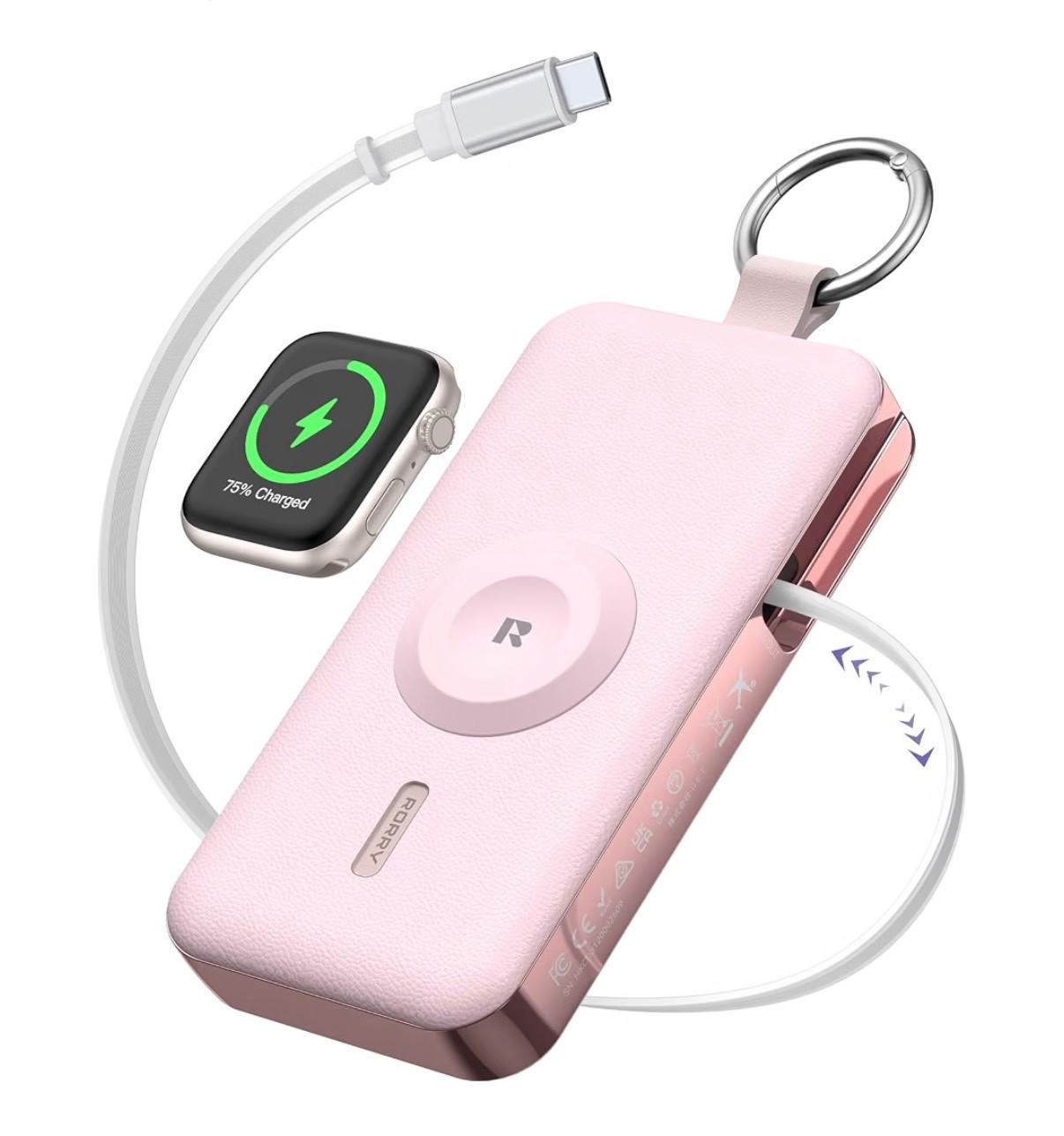 RORRY CharmGo Portable Charger 3 in 1 30W Fast Charging Power Bank 12000mAh
Built-in Retractable Cable, Keychain Design, for iPhone/iWatch/iPad/Airpods,2 USB-C Cables,Pink

Travel must have

#LTKSaleAlert #LTKTravel