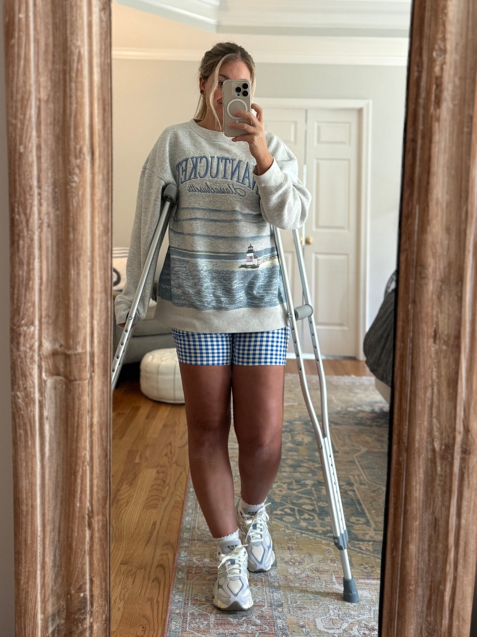 Wearing a medium in sweatshirt for an oversized fit.

#LTKSeasonal #LTKStyleTip #LTKFamily