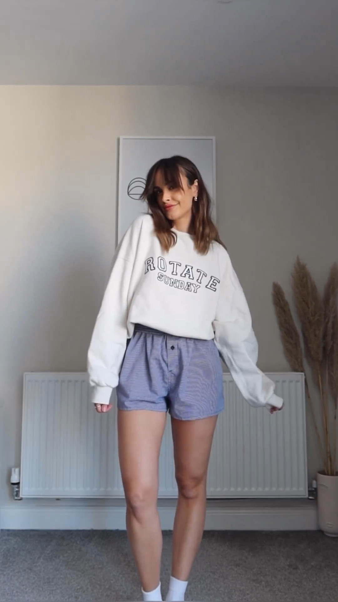 Sweatshirt, white trainers, white sunglasses, tote bag, blue shorts

#LTKSeasonal #LTKstyletip #LTKeurope