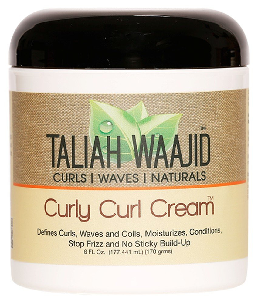 Taliah Waajid Curls Waves Natural - Curly Curl Cream | Extreme Curl Definition Hair Styling Gel | No Build-up or Frizz | 100% Paraben Free | Shea Butter & Sage - 6oz - 3Pack | Amazon (US)