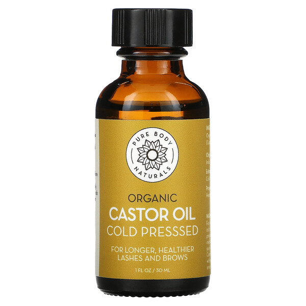 Pure Body Naturals, Organic Cold Pressed Castor Oil Kit, 1 fl oz (30 ml) | iHerb