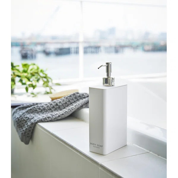 Yamazaki Home Body Soap Dispenser, Contemporary Bottle Pump, Plastic, 24 fluid oz., 700 ml | Wayfair North America