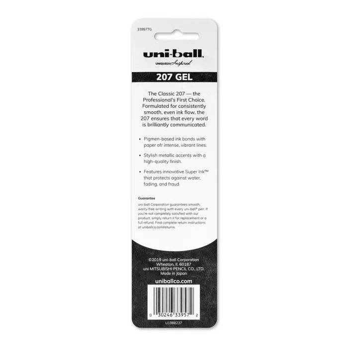 Uniball 207 2pk Gel Pens Black | Target