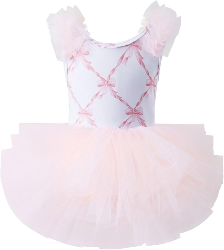 KARETT Toddler Ballet Outfit Sleeveless with Snap Gymnastics Leotards for Girls 1-7Y | Amazon (US)