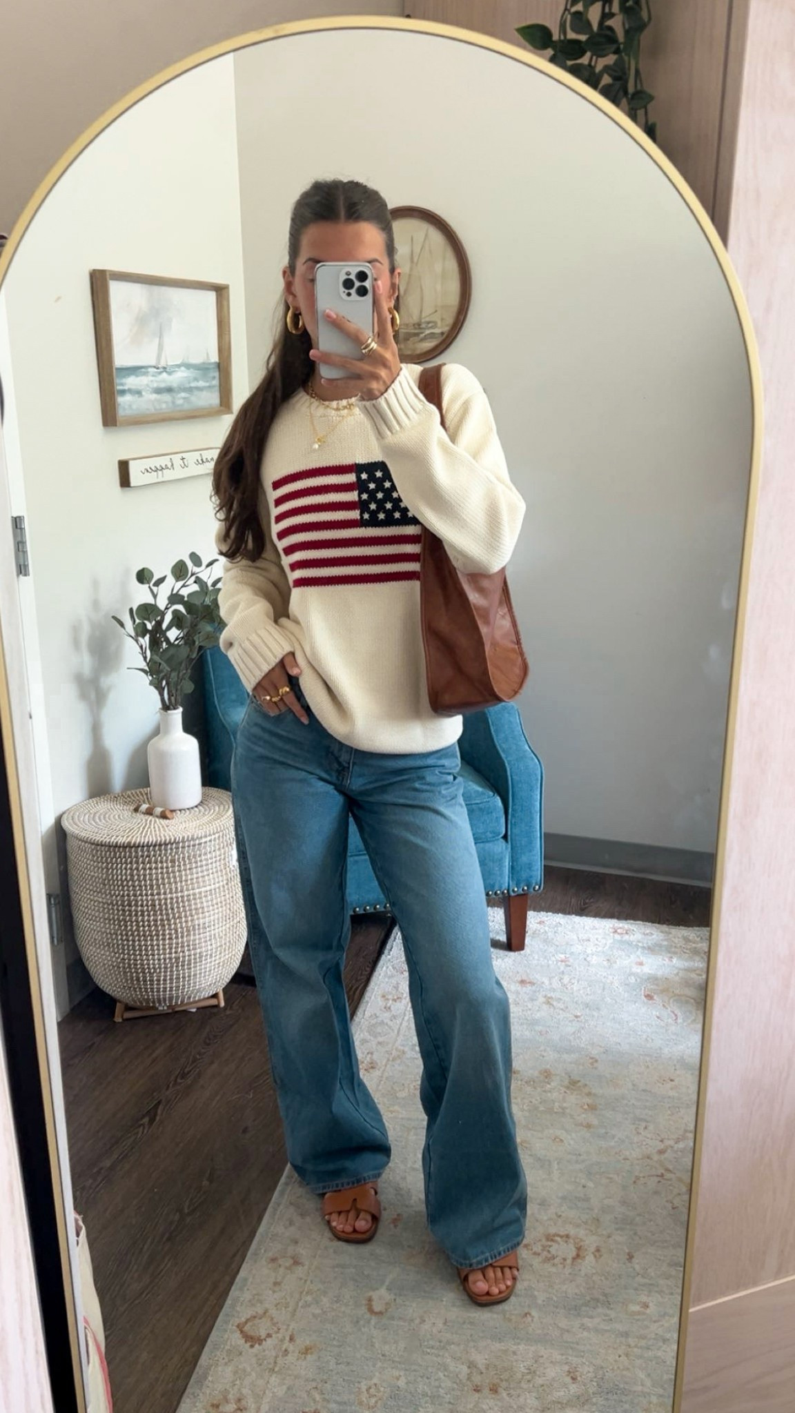flag sweater memorial day outfitt