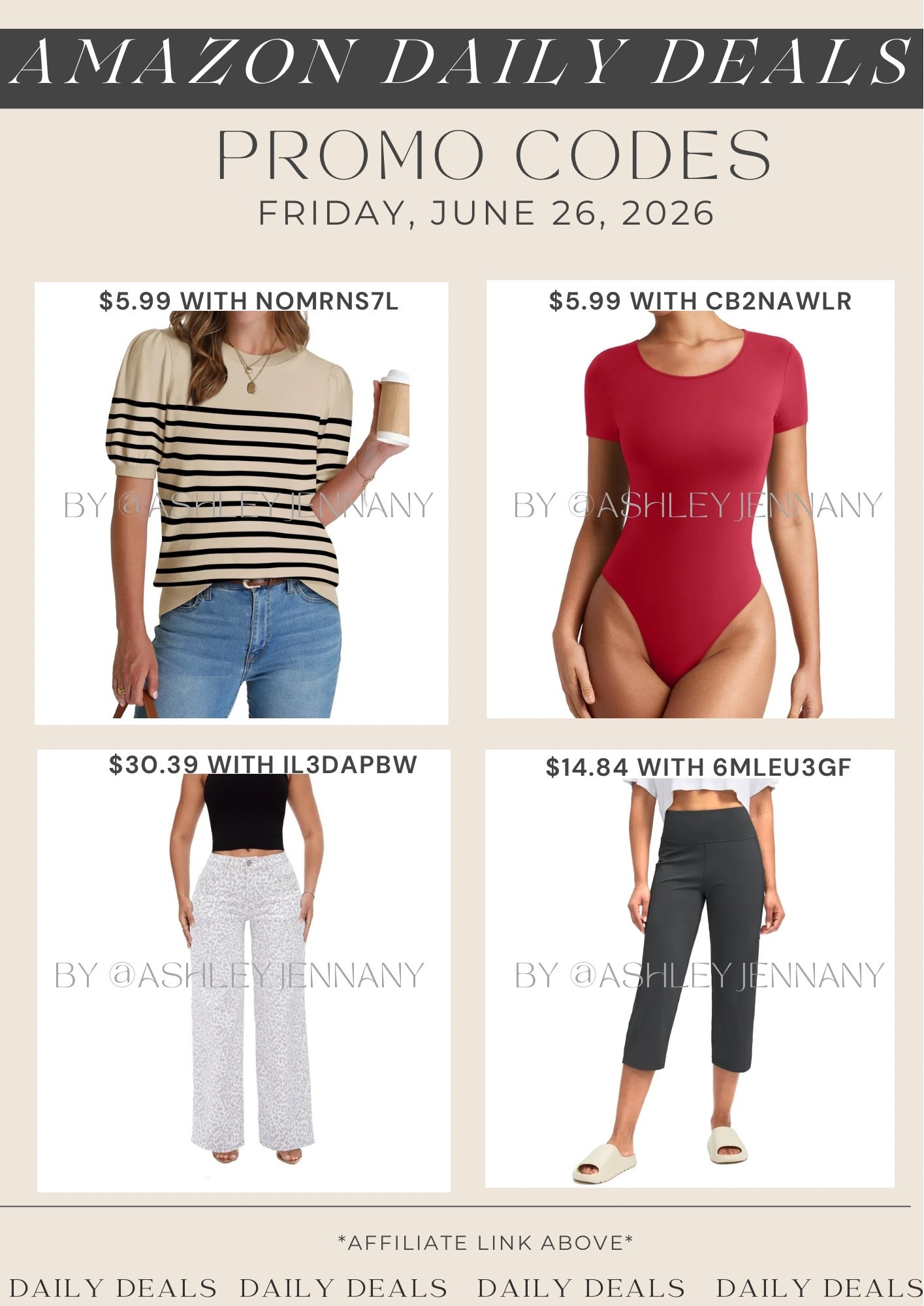 Amazon deals

#LTKMidsize #LTKSaleAlert #LTKootd
