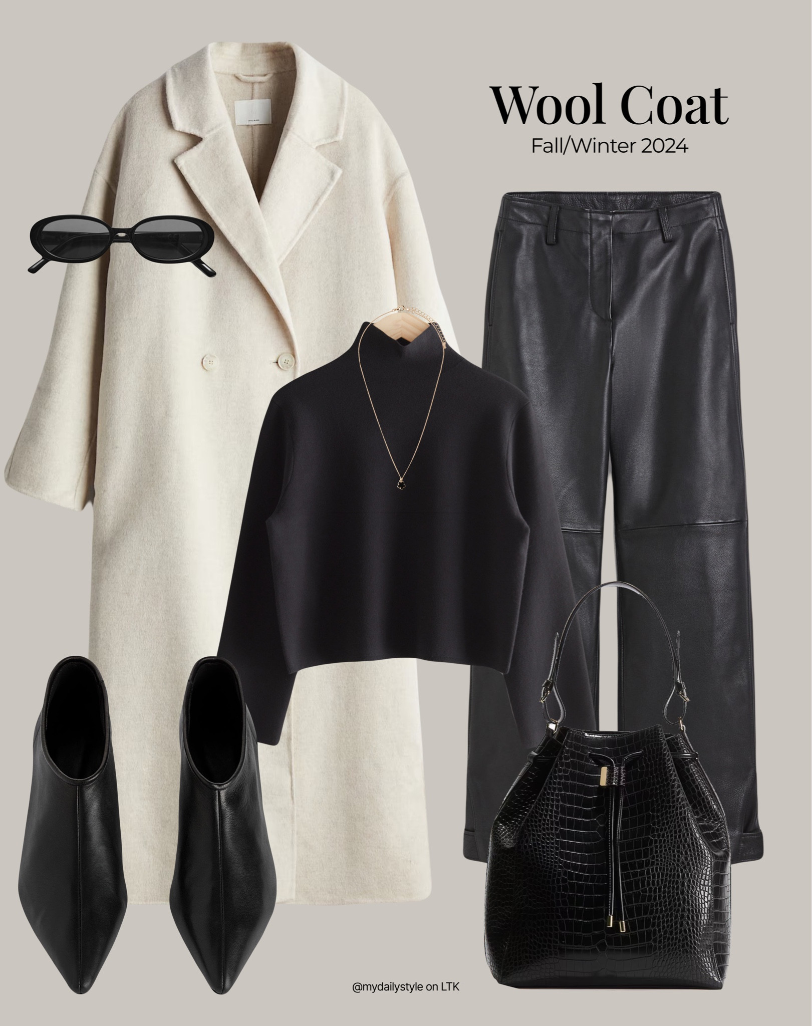 Wool coat is a versatile piece to have in your fall closet 🖤

Styling white maxi wool coat with black turtleneck knit jumper, black leather trousers, heeled boots, & animal print handbag.

Tags: wool coat, coat look, coat outfit, fall style, pre-fall, autumn style, fall outfit, autumn outfit, fall fashion, autumn fashion, easy styling, simple everyday look, chic & basic outfit, Parisian look, casual outfit, capsule wardrobe, office look, brunch style, high street.

#FashionMonth #LTKstyletip #LTKautumn