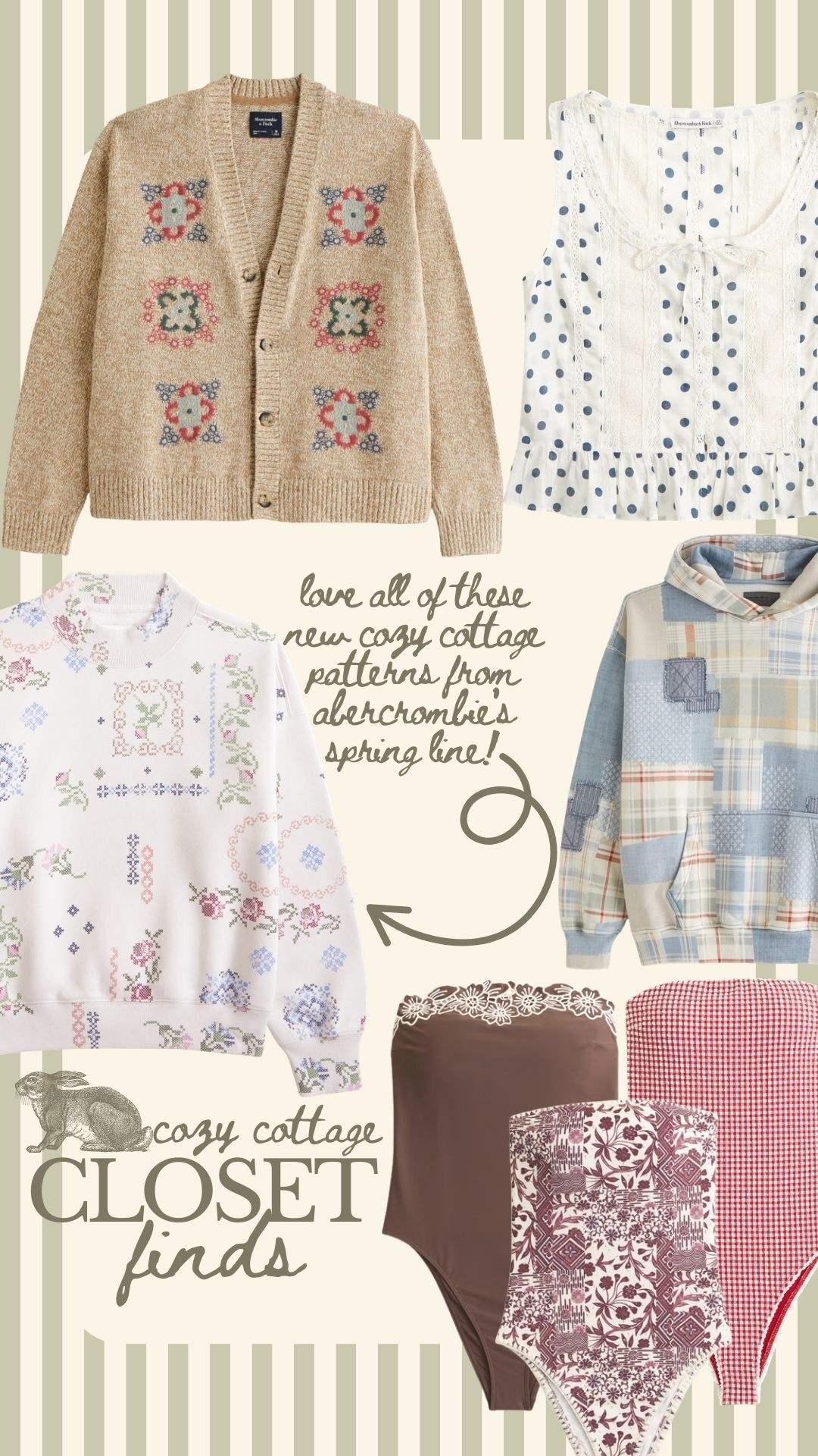 Cozy cottage pattern finds at Abercrombie right now 🫶🏼🫶🏼 love them all! 

#LTKgrwm #LTKmomlife #LTKootd