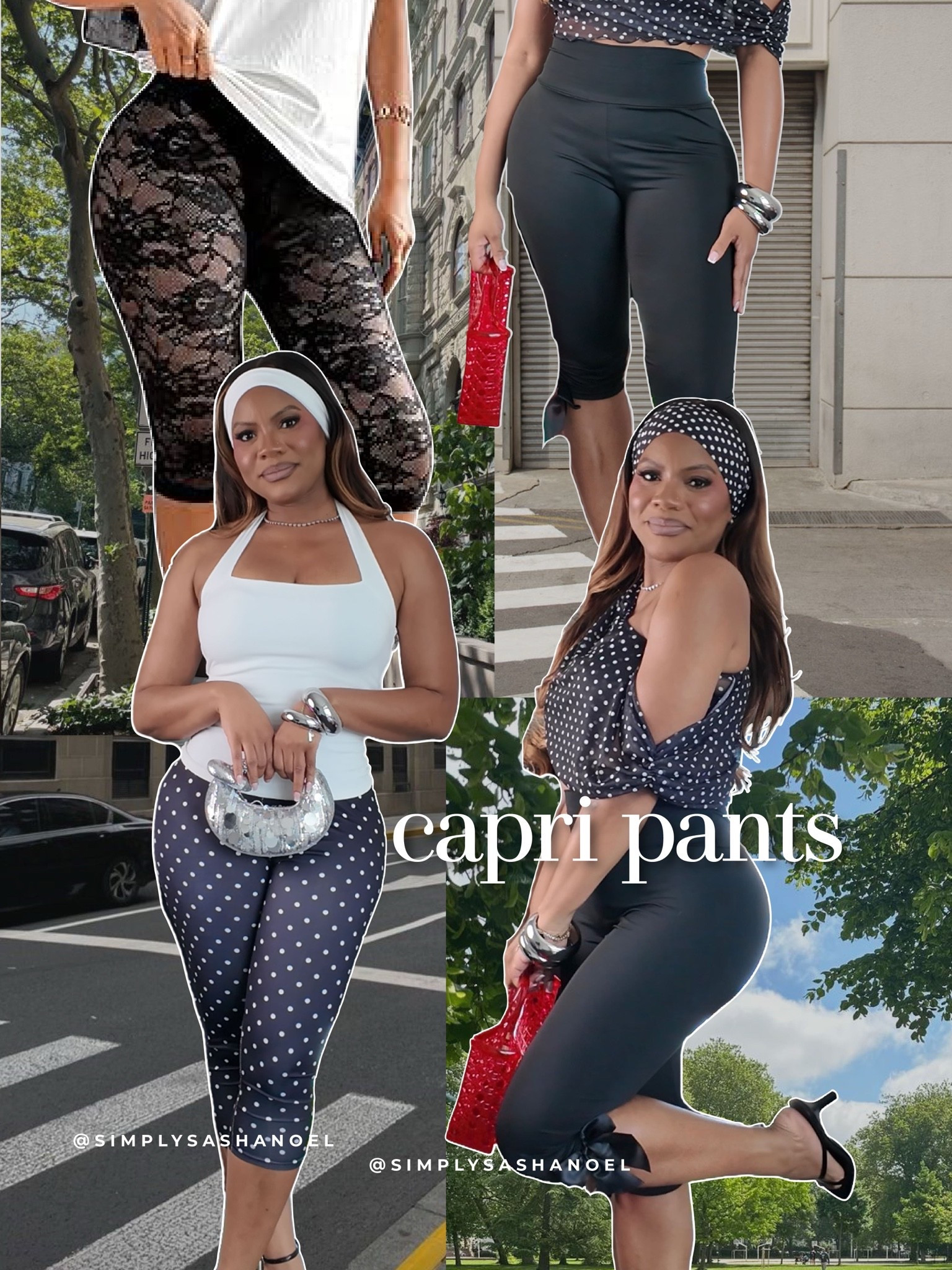 Capri pants are officially back in rotation, and I’m not mad about it 🤍✨
From classic black to fun polka dots, these are the pieces I’ve been reaching for when I want to look put together without overthinking it.🖤 #LTKStyleTip #CapriPants #SummerStyle #LTKFinds #FashionOver30 #OOTDInspo #EffortlessStyle #LTKSeasonal #StyleInspo #WardrobeFavorites

#LTKootd