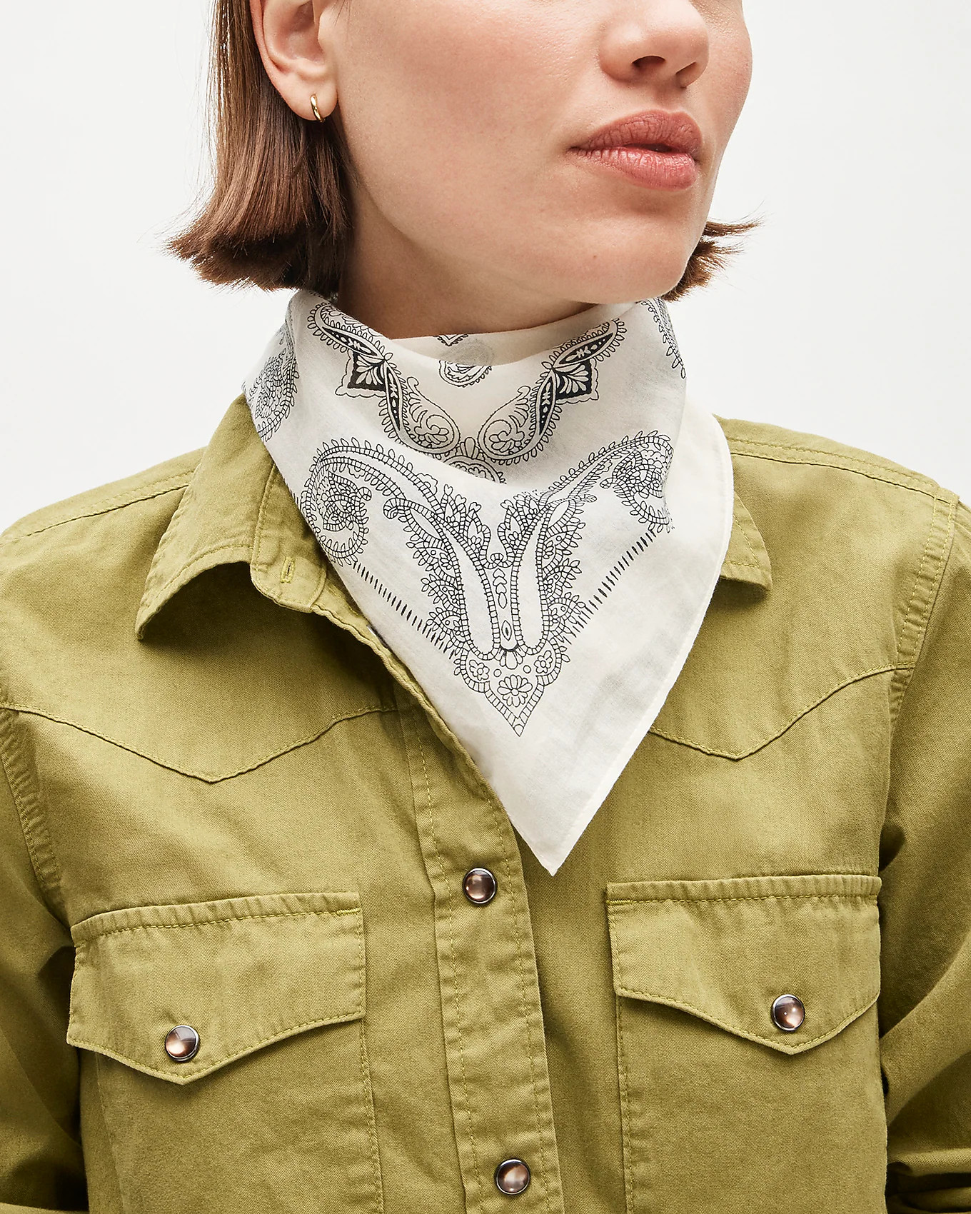 Printed lightweight cotton scarf | J. Crew US