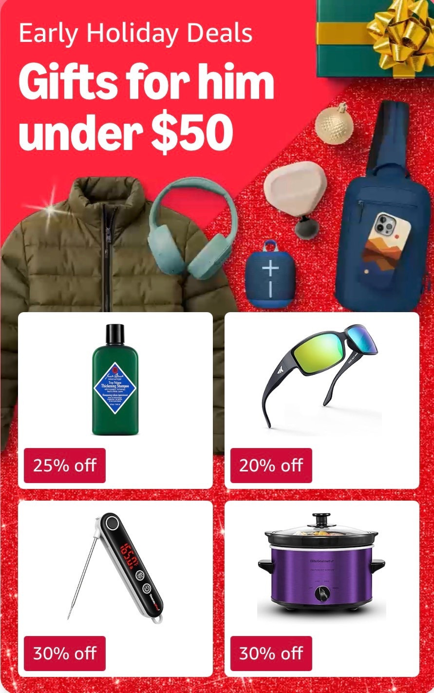 Amazon gifts for him all under $50!! 

#LTKGiftGuide #LTKHoliday #LTKFindsUnder50