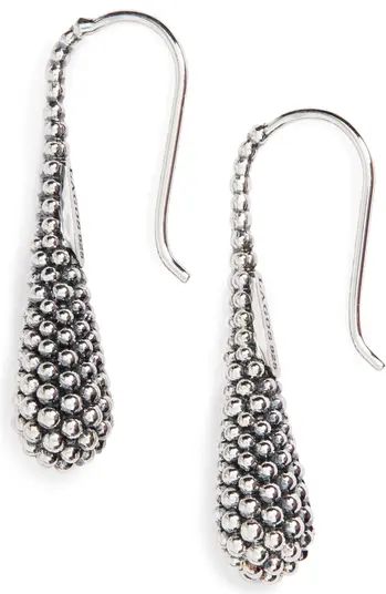 LAGOS Sterling Silver Caviar Teardrop Earrings | Nordstrom | Nordstrom