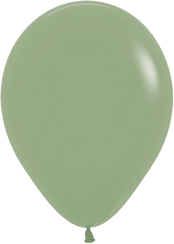 Betallatex 11" Deluxe Eucalyptus Latex Balloons, Light Green | Amazon (US)