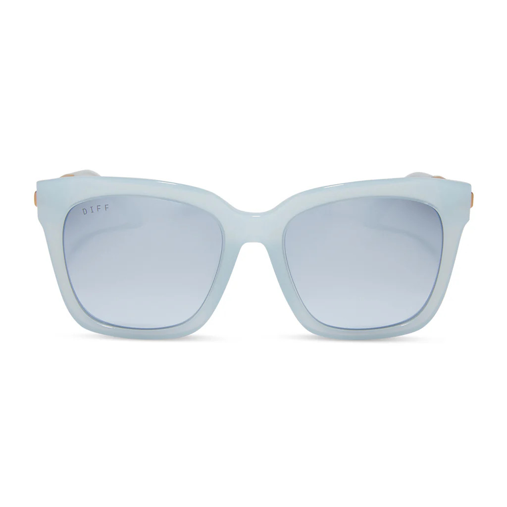 BELLA - BLUE DUST + BLUE GRADIENT FLASH SUNGLASSES | DIFF Eyewear