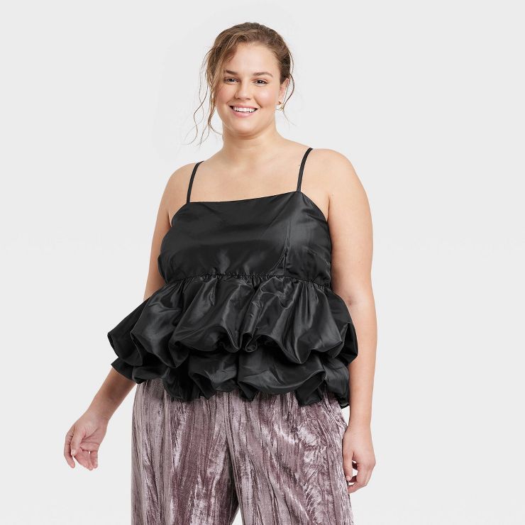 Women's Tiered Taffeta Tank Top - A New Day™ | Target