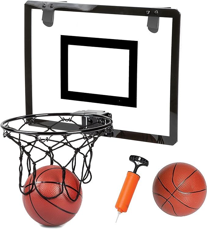 Play Platoon Mini Basketball Hoop for Door - 16 x 12 Inch Bedroom Basketball Hoop Indoors Set | Amazon (US)