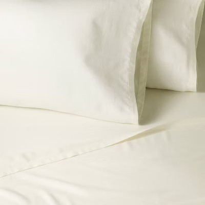 4pc Queen Woven Sheet Set Sour Cream - Hearth & Hand™ with Magnolia | Target
