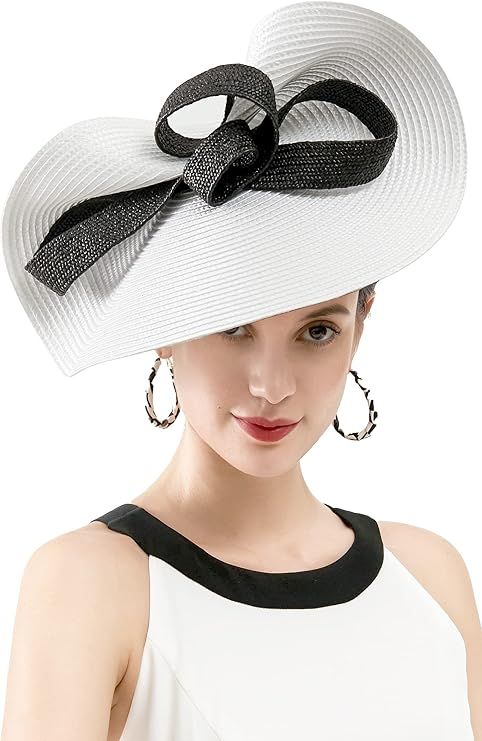 Fascinators Hat for Women Tea Party Headband Kentucky Derby Wedding Cocktail Flower Mesh Feathers Ha | Amazon (US)