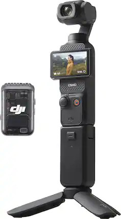 DJI - Osmo Pocket 3 Creator Combo 3 - Axis Stabilized 4K Handheld Camera with Rotatable Touchscreen - Gray | Best Buy U.S.