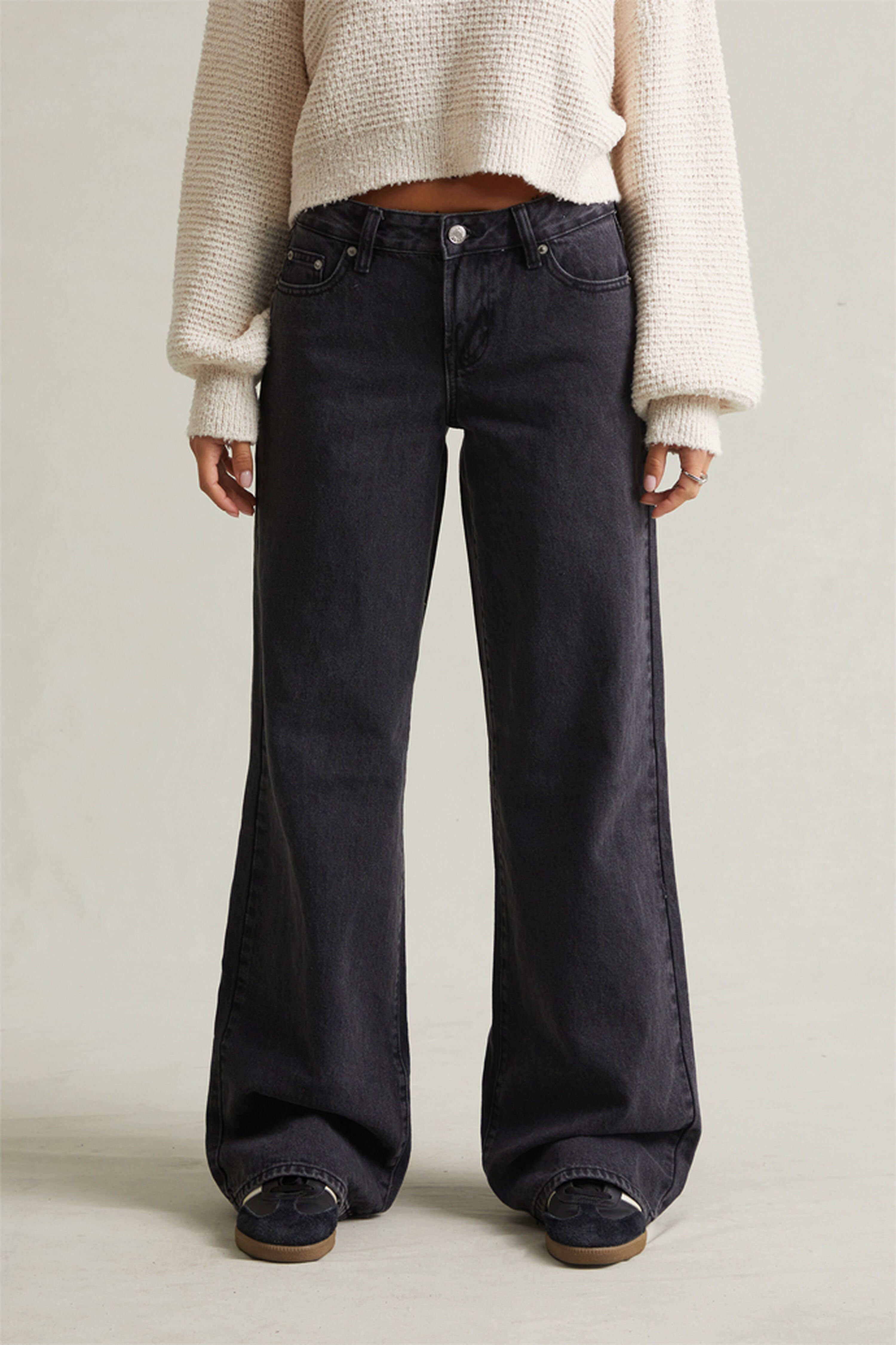 Pacsun Casey Low Rise Baggy Jeans Washed Black | PacSun