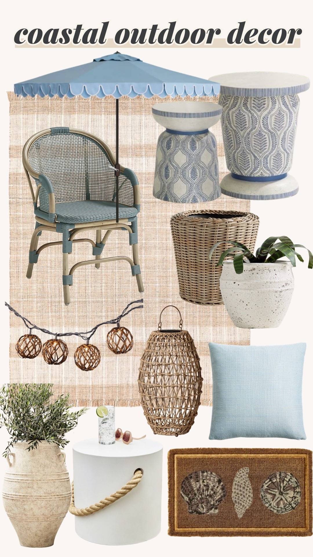 Coastal outdoor decor, beach outdoor decor, coastal patio decor, nautical outdoor decor, seaside outdoor decor, coastal porch decor, beachy outdoor accents, coastal garden decor, coastal balcony decor, coastal style outdoor furniture, coastal backyard decor, coastal outdoor lighting, coastal outdoor accessories, coastal outdoor rugs, coastal outdoor planters, coastal outdoor seating, beach inspired outdoor decor, coastal entertaining decor, coastal outdoor vibes, coastal outdoor living 

#LTKSeasonal #LTKU #LTKHome