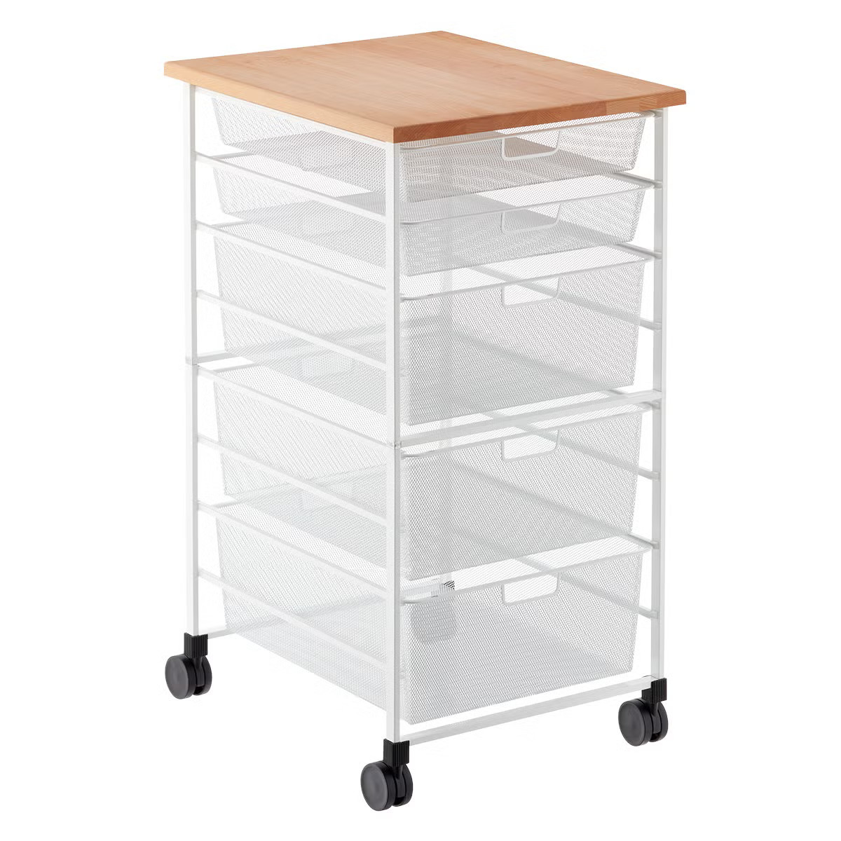 Elfa Mesh Kitchen Cart | The Container Store