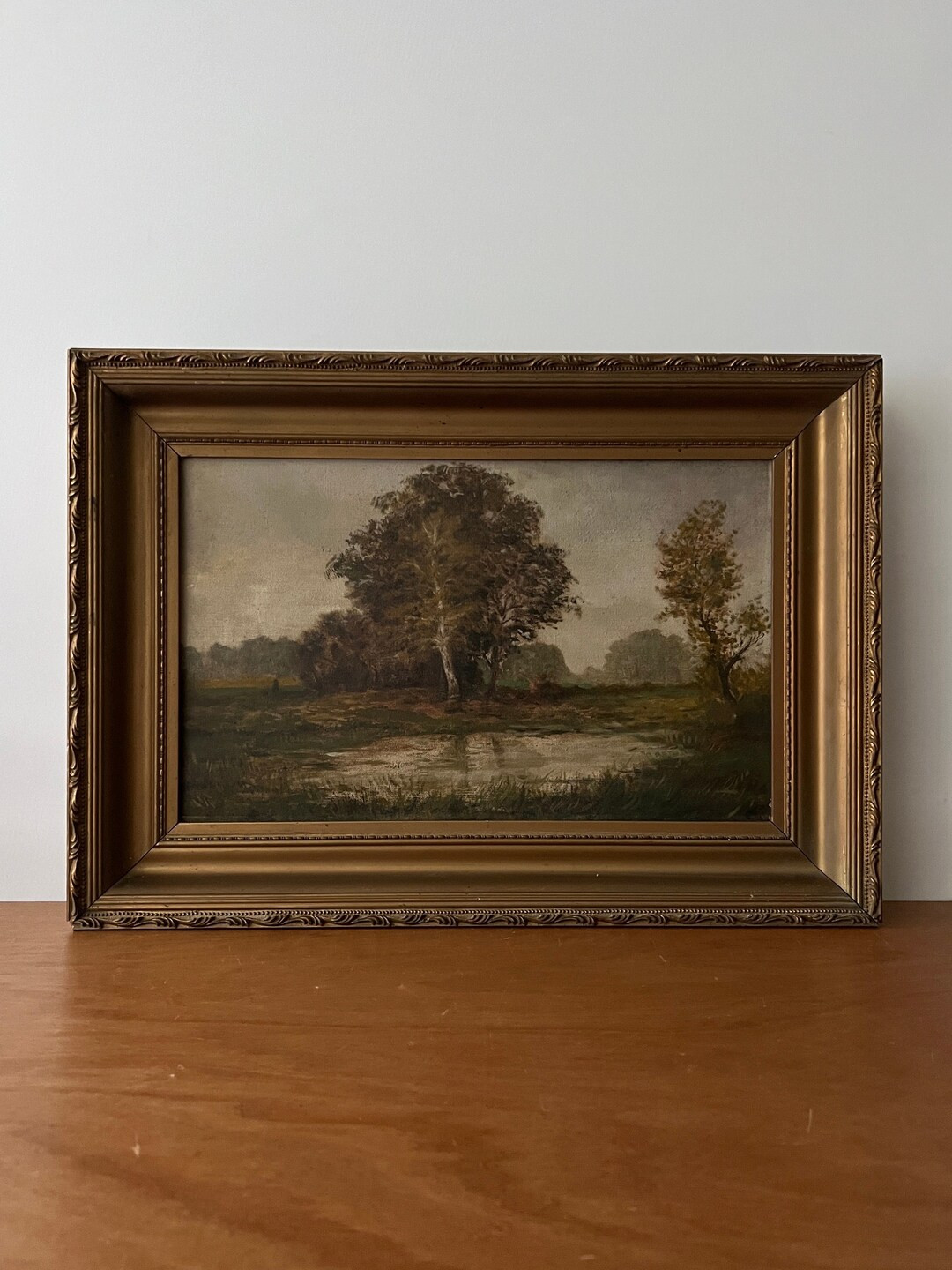 Antique Landscape Oil Painting Moody Landscape Forest - Etsy | Etsy (US)