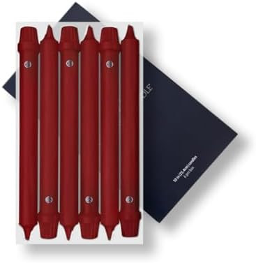 Colonial Candle Unscented Taper Candle, Classic Collection, Traditional Cranberry, 10 in, Pack of... | Amazon (US)