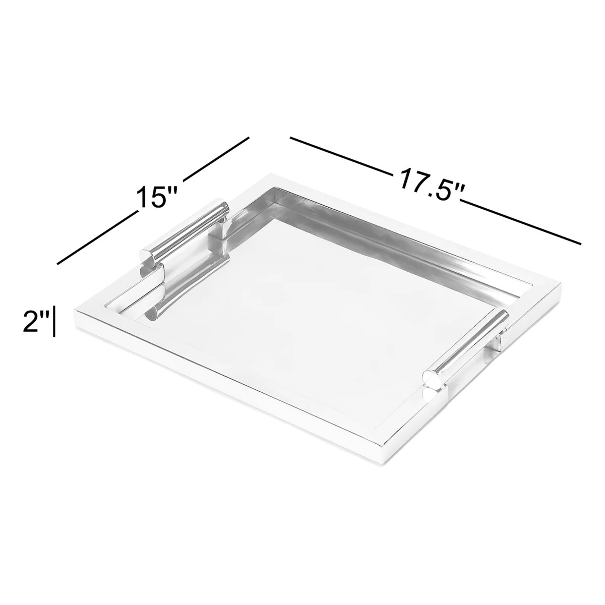 Morante Stainless Steel Rectangular Serving Tray | Perigold
