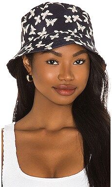 8 Other Reasons Butterfly Print Bucket Hat in Navy from Revolve.com | Revolve Clothing (Global)