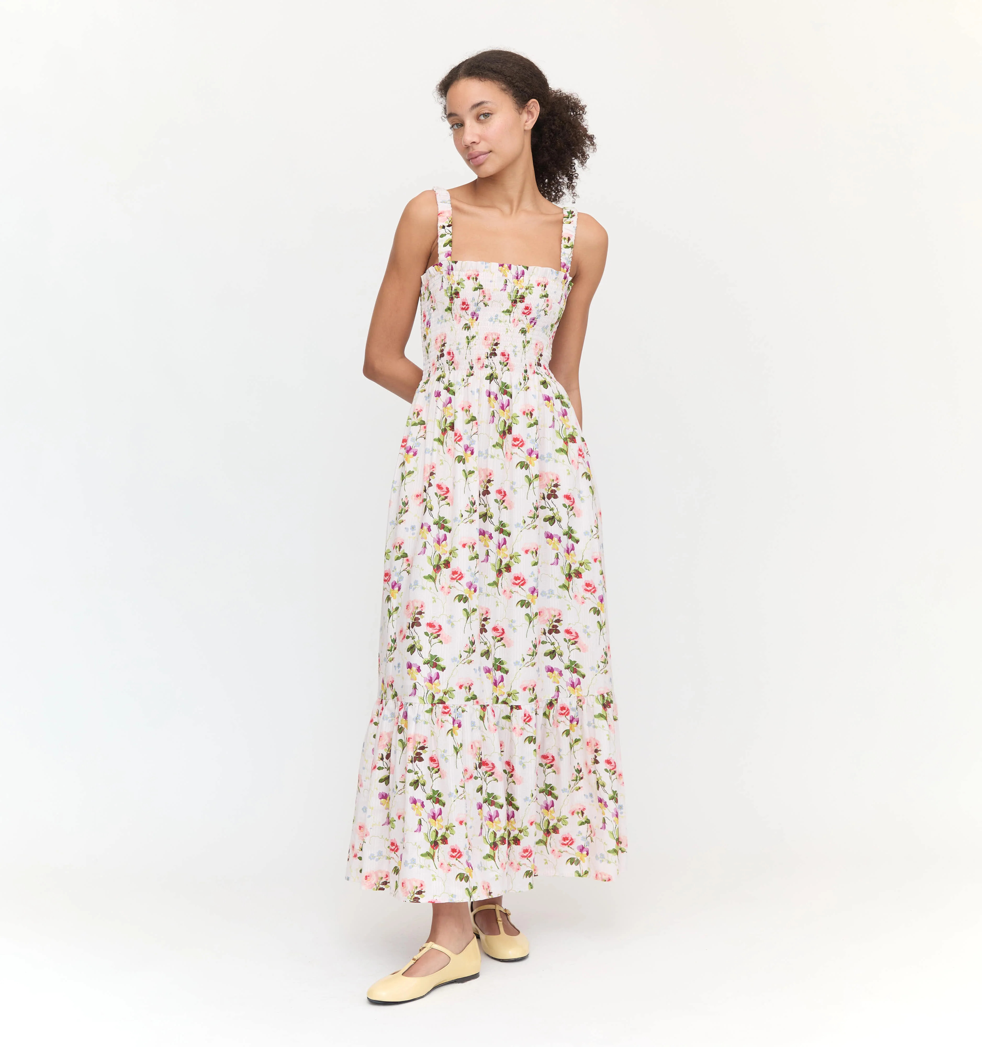 The Anjuli Nap Dress - Pink Bluebonnet | Hill House Home US