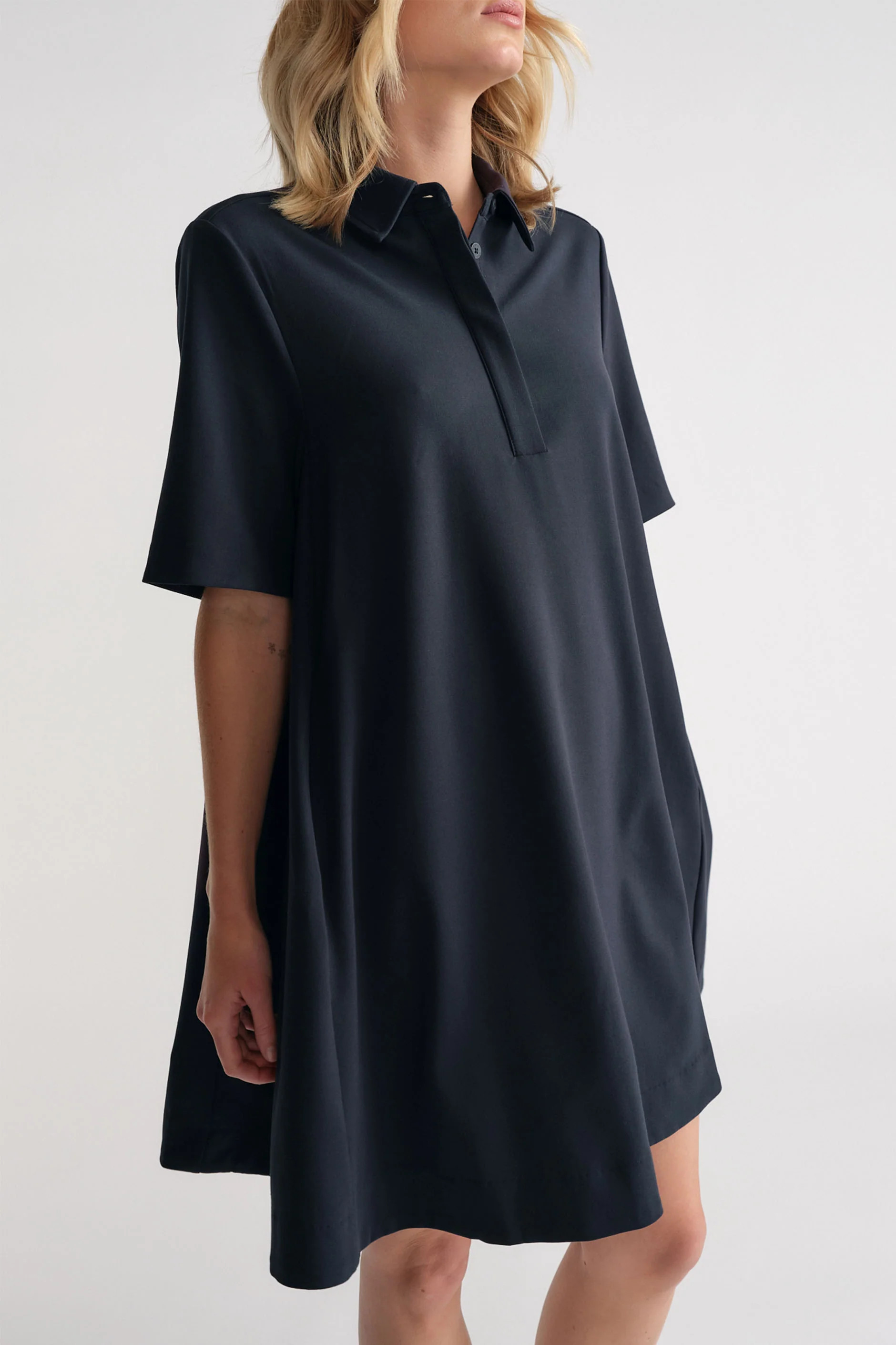 D-Luxe Polo Swing Dress - Ink | DECJUBA