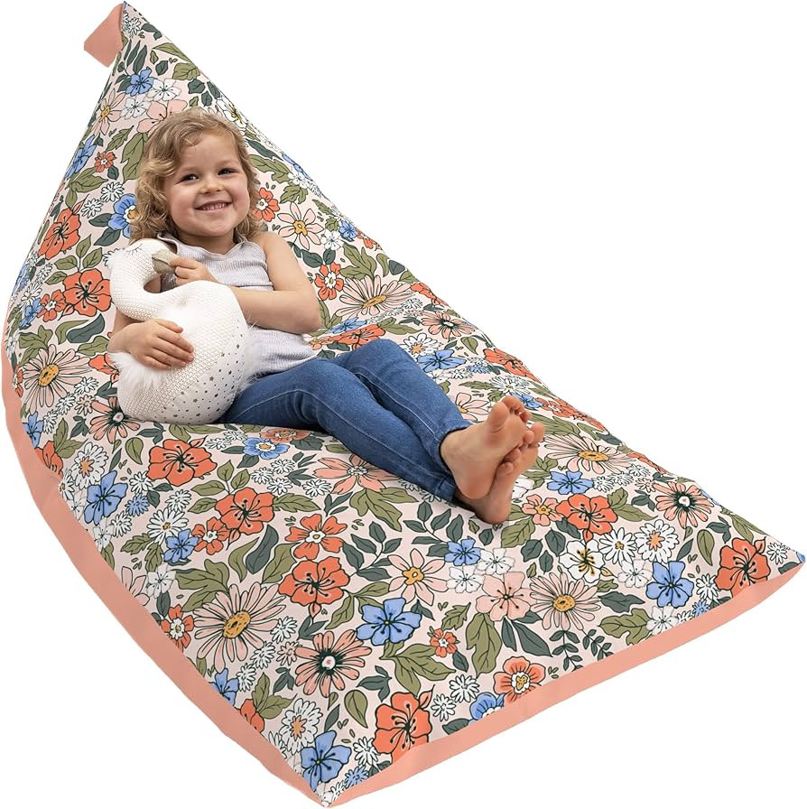 Stuffed Animal Bean Bag Storage - Machine Washable Bean Bag Chair for Kids - Extra Large Cover fo... | Amazon (US)