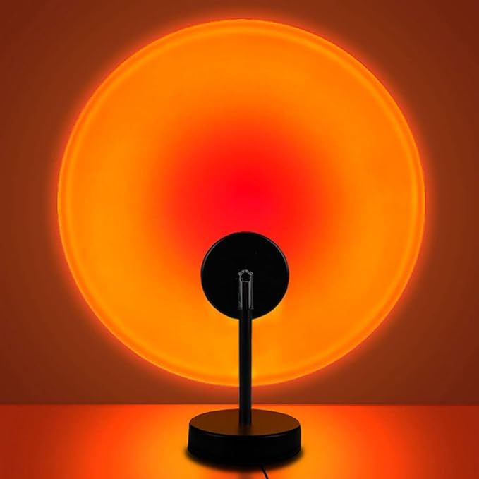 Sunset Lamp, Projector Sunset Light 10W LED Projection Night Light 180 Degree Rotation Romantic R... | Amazon (US)