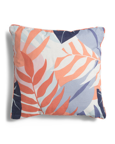 Made In Poland 20x20 Palm Leaf Outdoor Pillow | TJ Maxx