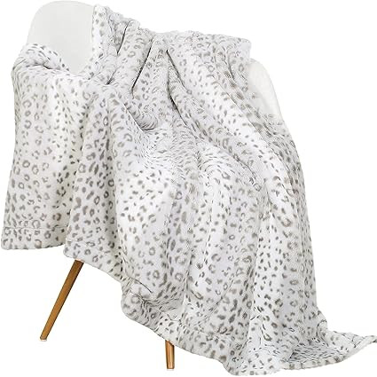 Sedona House Fuzzy Faux Fur Cheetah Throw Blanket,Lightweight Plush Cozy Soft Microfiber for Couc... | Amazon (US)