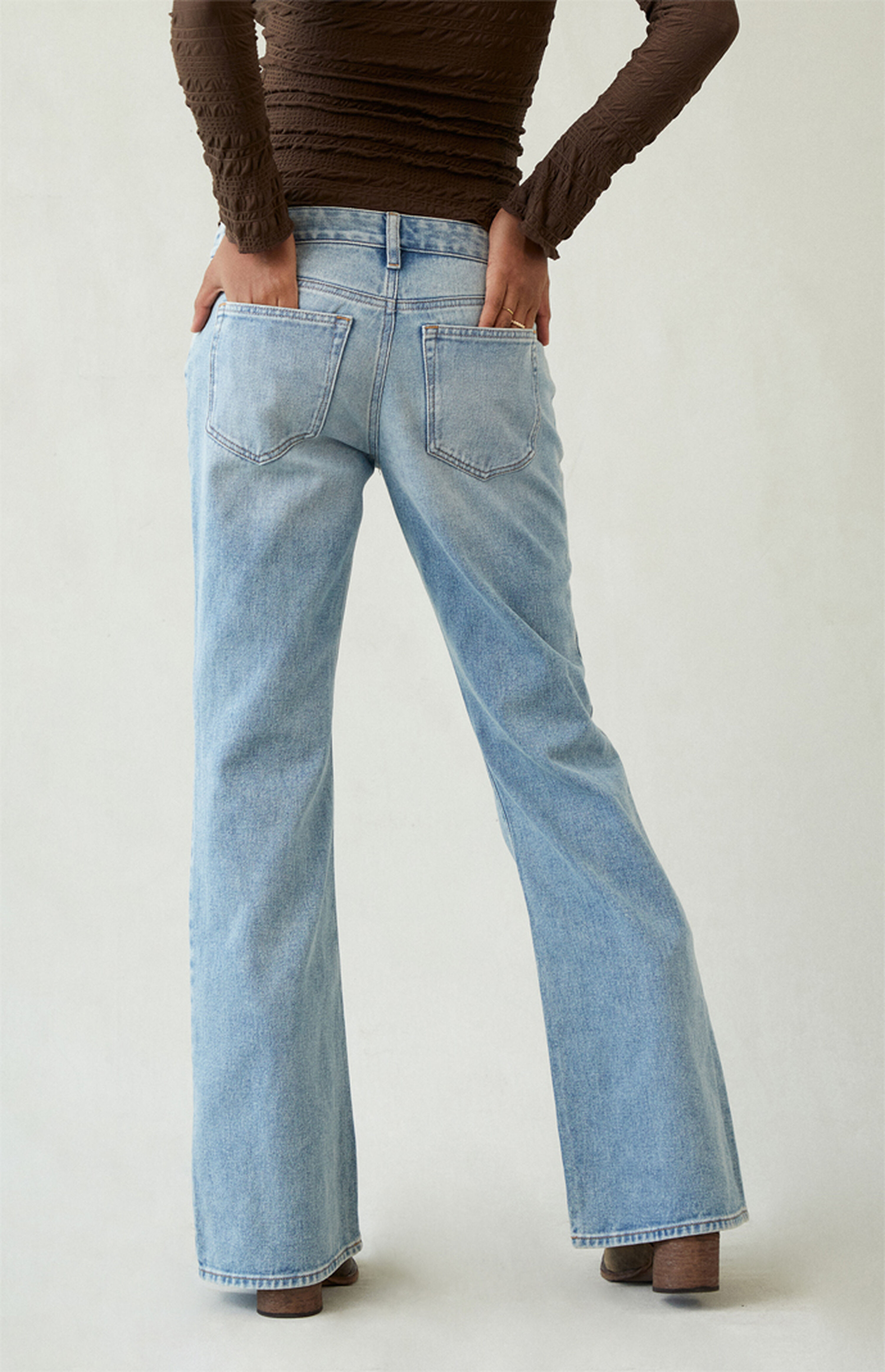 Pacsun Jade Low Rise Bootcut Jeans Light Blue Wash | PacSun