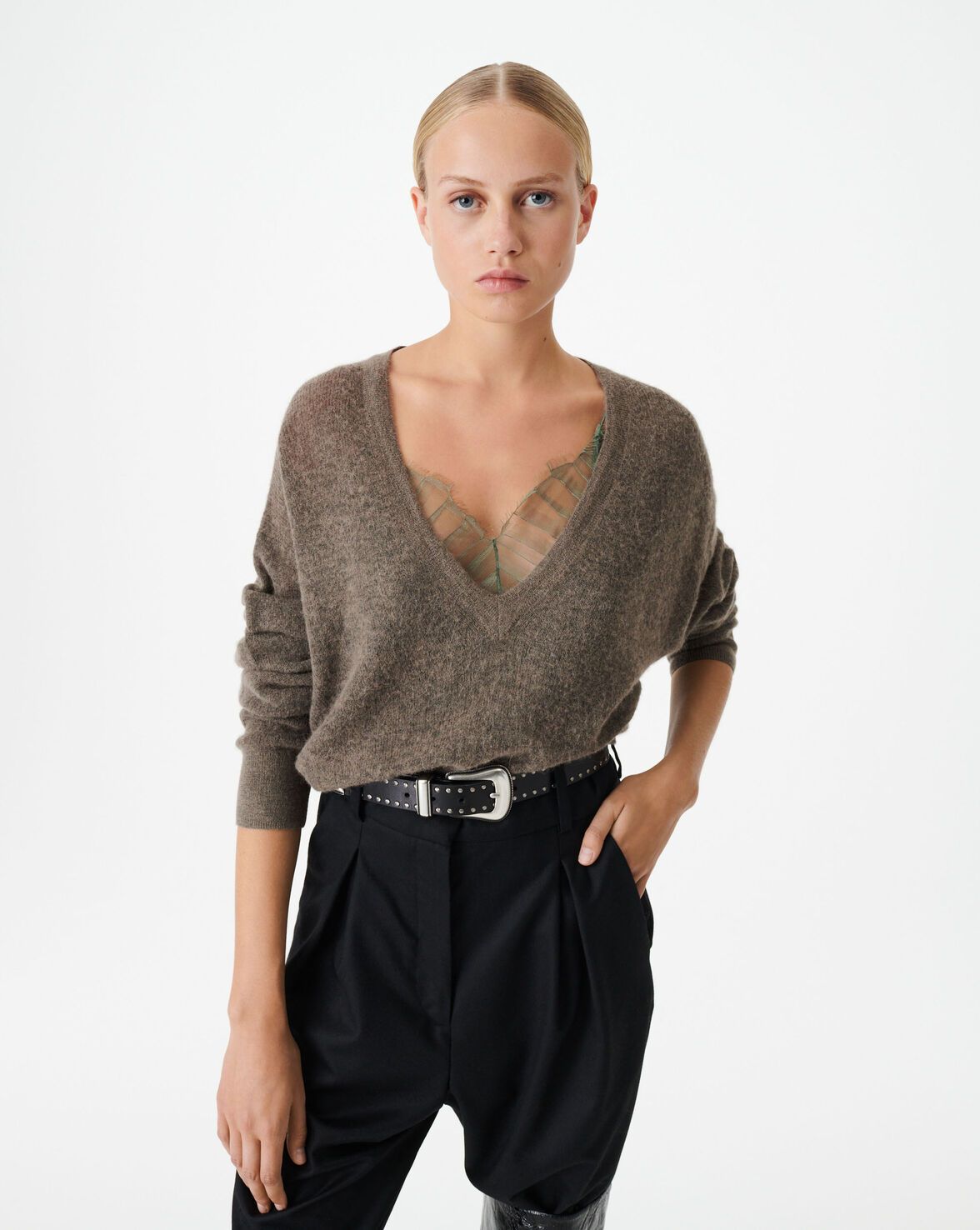 BALL ALPACA BLEND SWEATER | Iro Paris