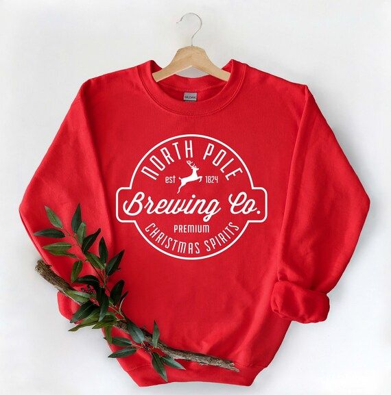 North Pole Brewing Co Sweater Premium Christmas Spirit | Etsy | Etsy (US)