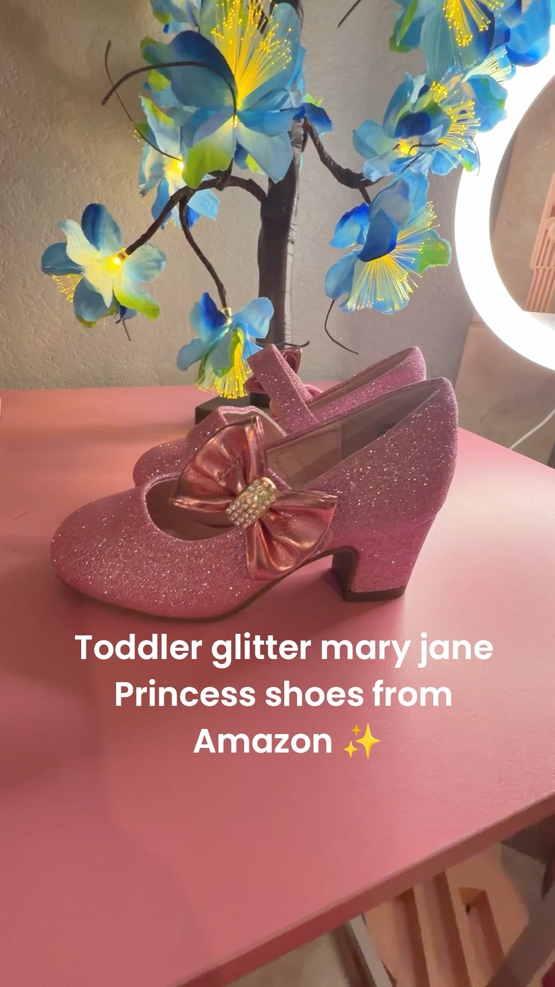 Toddler pink little girls princess glitter Mary Jane shoes from Amazon 💗 

#LTKKids #LTKmomlife #LTKSaleAlert
