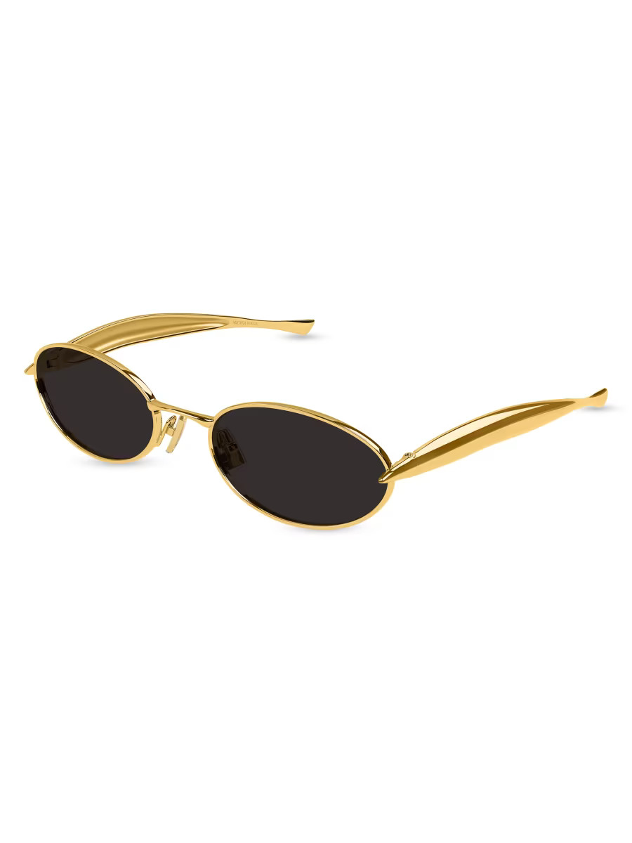 Bottega Veneta 56MM Oval Sunglasses | Saks Fifth Avenue | Saks Fifth Avenue