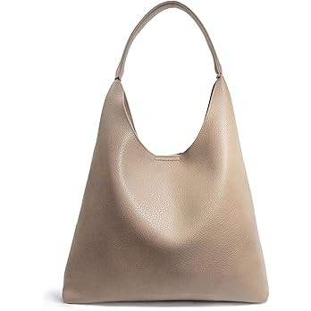 Hobo Bags for Women Soft Vegan Leather Shoulder Handbag Slouchy Tote Purses | Amazon (US)