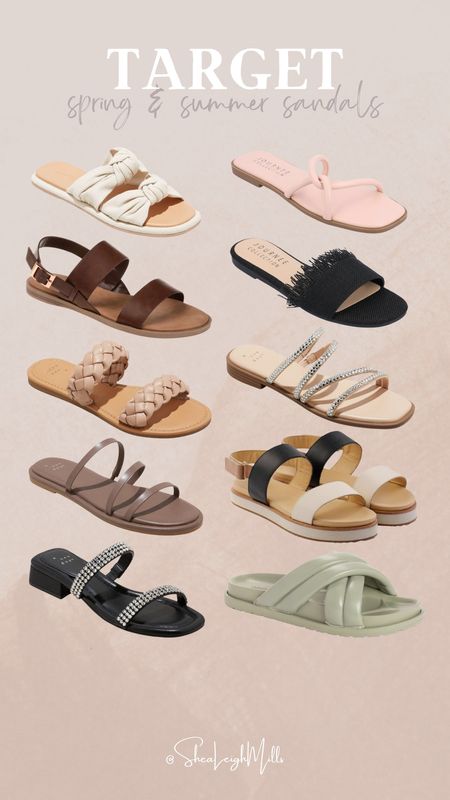 Target sandals that are perfect for spring & summer! #springbreak 

#LTKunder50 #LTKshoecrush #LTKSeasonal
