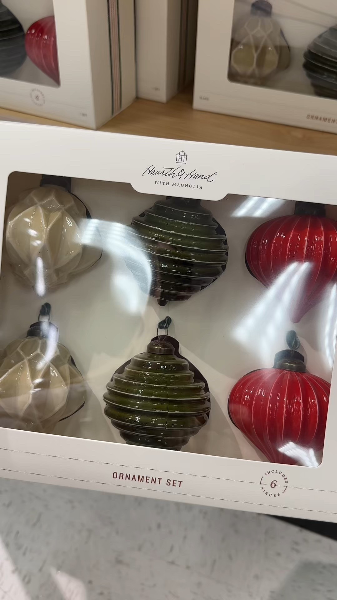 The most classic Christmas combo 🎄❤️💚 Hearth & Hand by Magnolia nailed it with this red, white, and green ceramic ornament set — timeless and full of cozy holiday charm. And if you love a little sparkle, their glass ornament set and matching star tree topper are the perfect finishing touches ✨ #HearthAndHand #TargetHoliday #ChristmasDecor #MagnoliaHome #ClassicChristmas

#LTKHome #LTKHoliday #LTKSeasonal